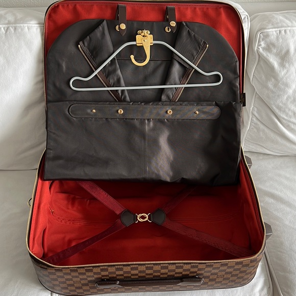 *SOLD* Louis Vuitton Pegase 55 Carry On Suitcase Brown Damier Ébène - Picture 10 of 17